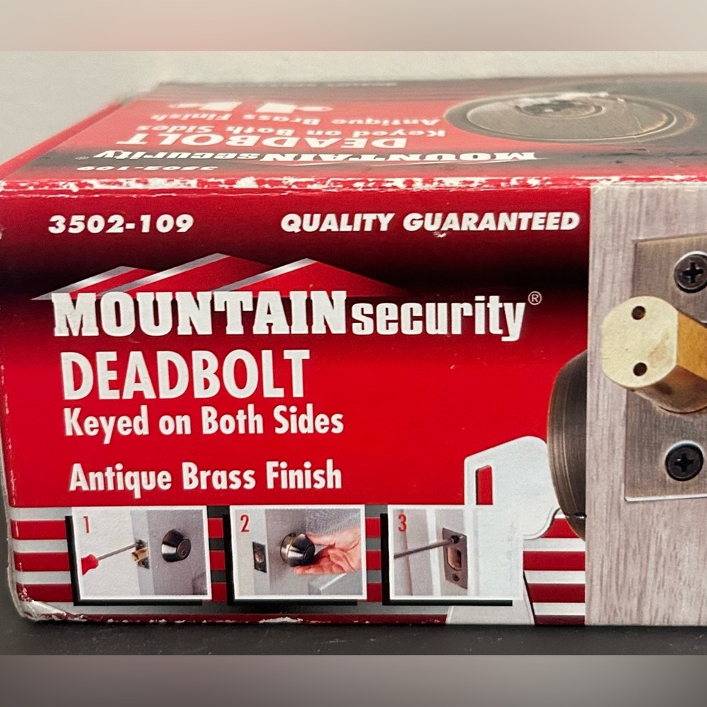 MOUNTAIN SECURITY DEADBOLT LOCK - NEW